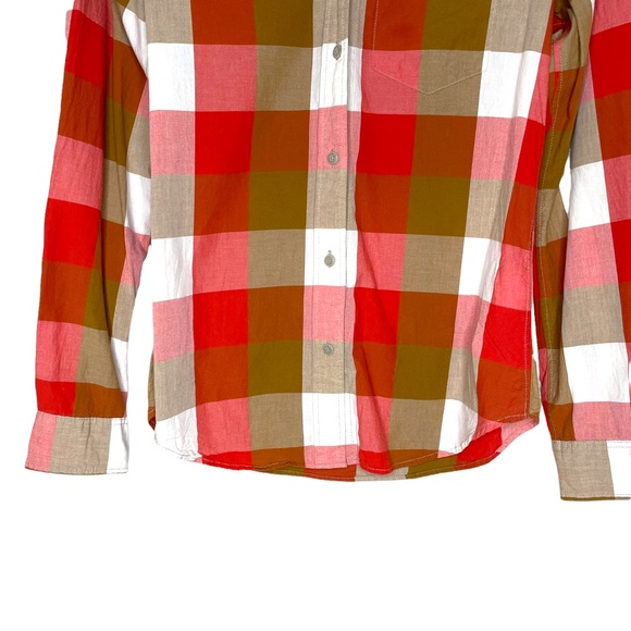 Filson Plaid Button Down Shirt Size Small Lightweight 100% Cotton Fall Western - Picture 3 of 6